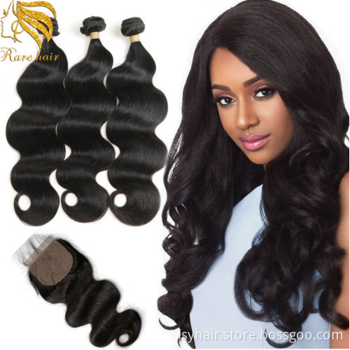 Kbl Natural Wave Bermese Hair, Bboss Cheap Raw Burmese Unprocessed Human Hair Closure High Quality Hair Extensions